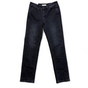 OAT New York Black Mid Rise Straight Ankle Jeans Womens Size 0 NWT